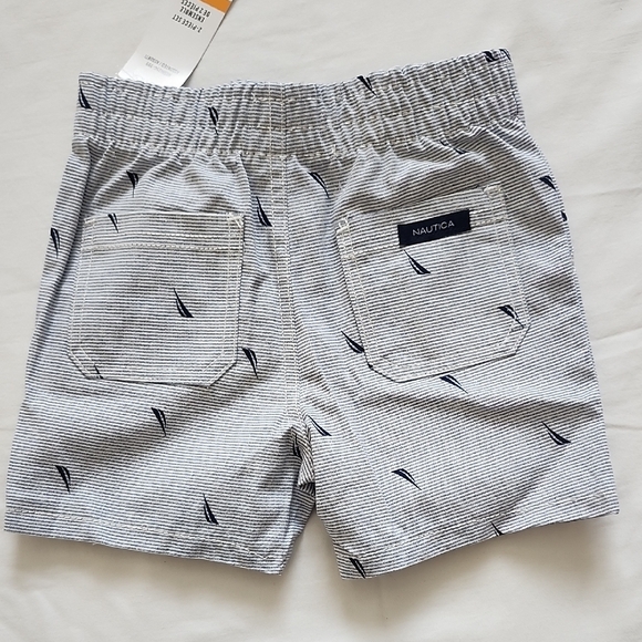 Nautica Baby Pink Tee and Striped Shorts Set - Picture 11 of 11